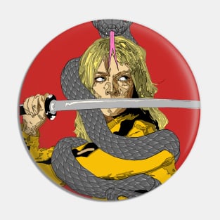 Kill Bill The Bride Digital Artwork Pin