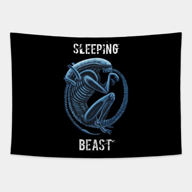 Sleeping Beast Tapestry by SPACE ART & NATURE SHIRTS 