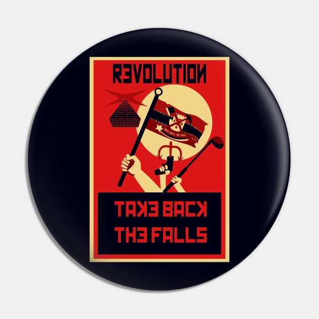 Revolution! Take Back the Falls Pin by Ed's Craftworks