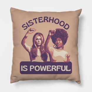 Gloria Steinem and Dorothy Pitman Hughes Portrait Pillow