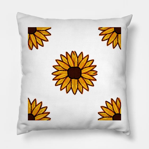 Sunflower Pillow by neetaujla