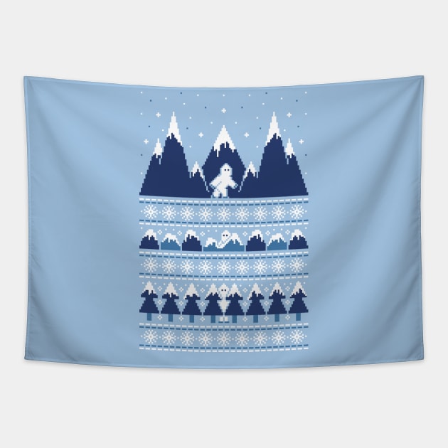 Yeti Territory Tapestry by HandsOffMyDinosaur