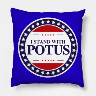 i stand with potus badge Pillow