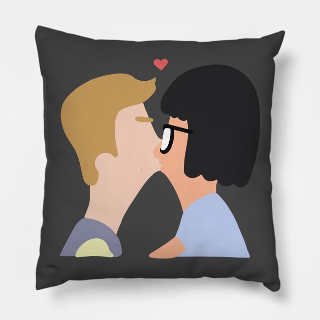 Tina x Jimmy Jr Pillow by gray-cat