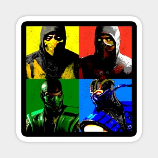 Mortal Warhol Ninjas Magnet