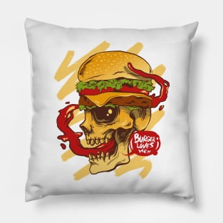burger loves me Pillow