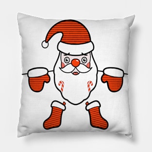 Santa Clause New Year Christmas Art Pillow