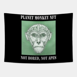 On Planet Monkey nft Collection Not Bored Apes Tapestry