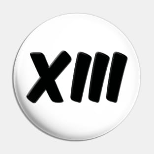 BLACK XIII LOGO Pin