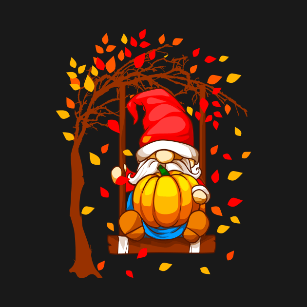 Gnome Fall Autumn Pumpkin by Rengaw Designs