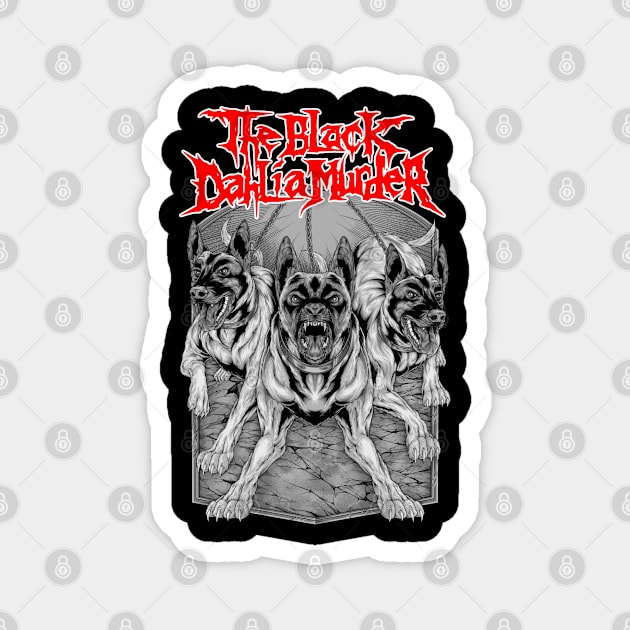 THE BLACK DAHLIA DOG Magnet by TOSSS LAB ILLUSTRATION