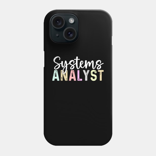 Funny business systems analyst cute computer system analyst Phone Case by Printopedy