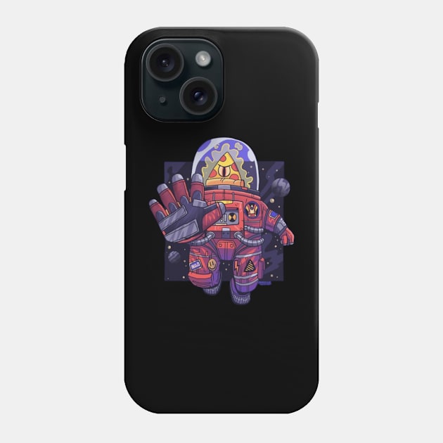 Pizza bot Phone Case by XXLack