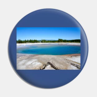 Turquoise Pool Midway Basin Yellowstone Wyoming Pin