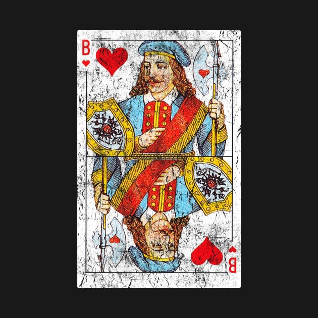 Vintage Jack of Hearts Playing Card by vladocar