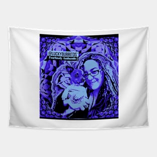 Lucky Leo  Purple FA Tapestry