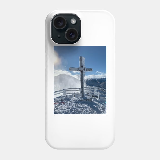 Snowy Cross Phone Case by HeavenlyTrashy