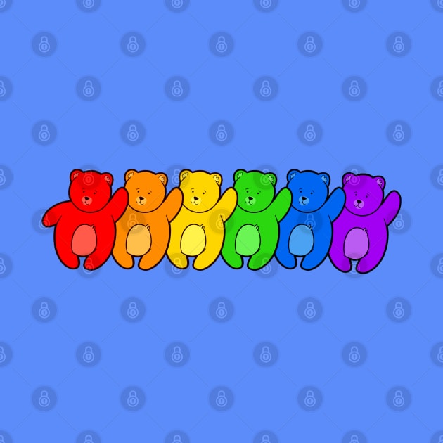 Gay Bear Rainbow Pride by LoveBurty