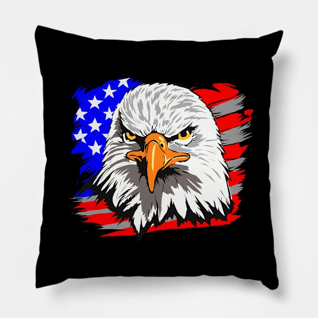 American Eagle Pillow by Asepart