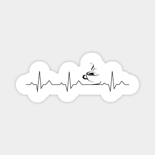 Coffee Heartbeat Magnet