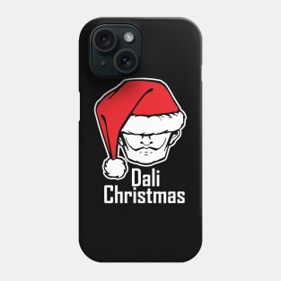 Dali Christmas - White Outlined Version Phone Case