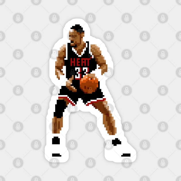 Alonzo Mourning Pixel Dribble. Magnet by qiangdade