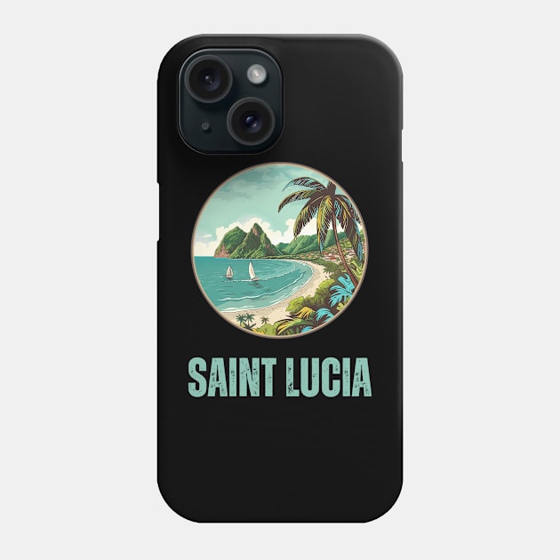 Saint Lucia Phone Case by Mary_Momerwids