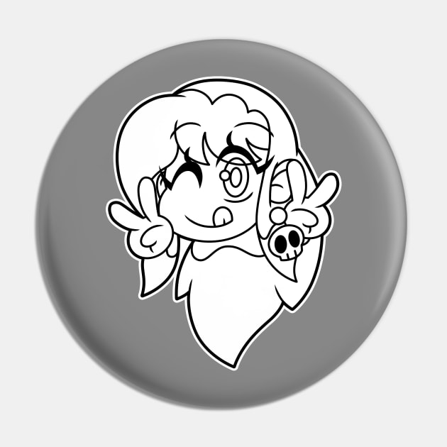 Lil' Cutie Cristel (B&W) Pin by MidnyteSketch