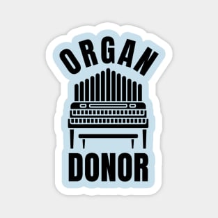 ORGAN DONOR (black) Magnet