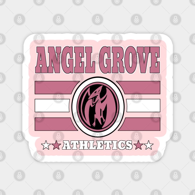 Angel Grove Athletics - Pink Magnet by Vitalitee