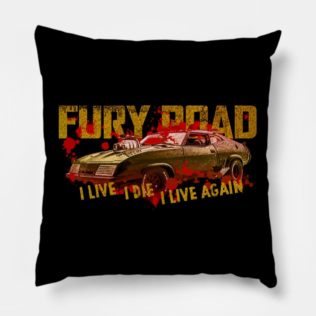 FURY ROAD Pillow by outlawalien