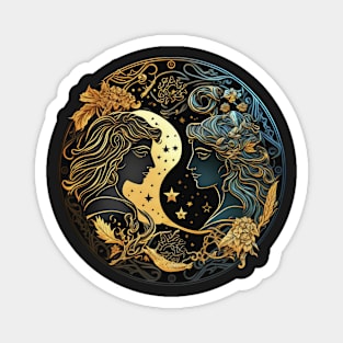 Gemini Zodiac Starsign Design Magnet