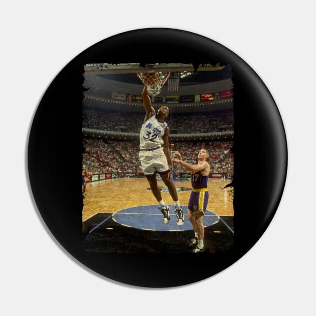 Shaquille O'Neal Jump in Orlando Magic Pin by Wendyshopart