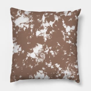 Mocha Storm - Tie-Dye Shibori Texture Pillow