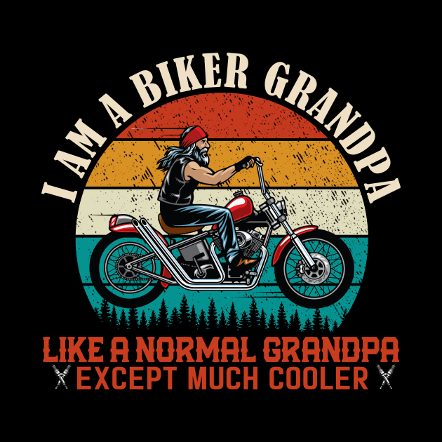 I am A Biker Grandpa Motorcycle by banayan