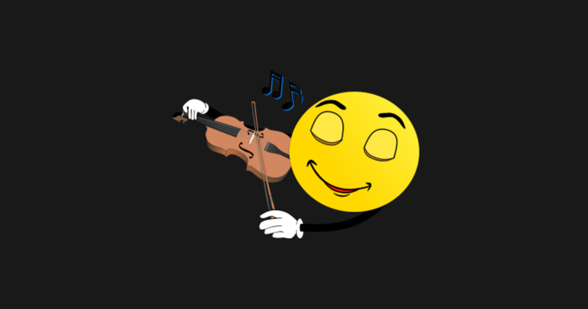 Violin Emoji Violin Sticker TeePublic