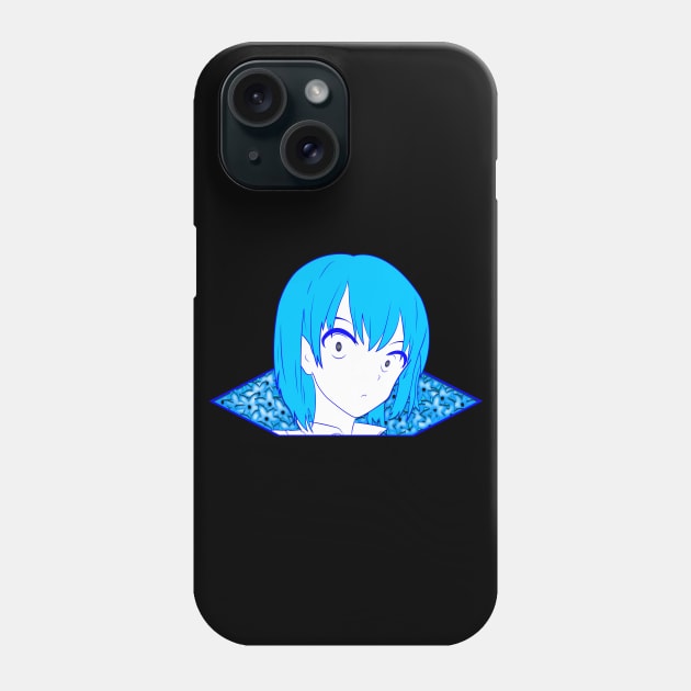 Blue Waifu Phone Case by SanTees