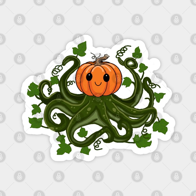 Octopumpkin Magnet by Octopus Cafe