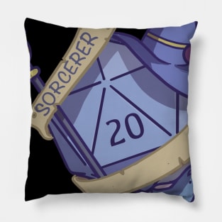 DND fantasy D20 Sorcerer Pillow