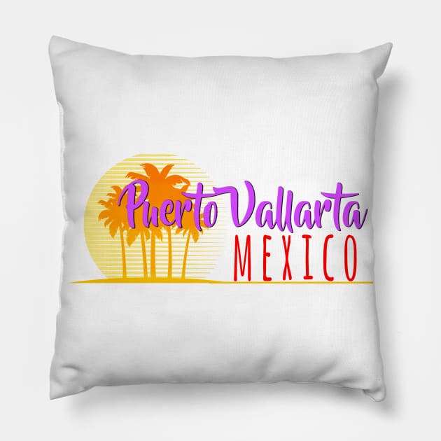 Life's a Beach: Puerto Vallarto, Mexico Pillow by Naves