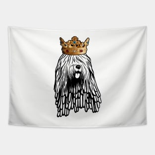 Bergamasco Sheepdog Dog King Queen Wearing Crown Tapestry