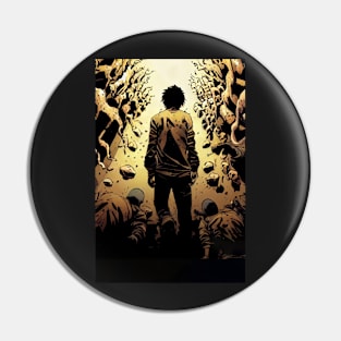 alone man walking to hell Pin