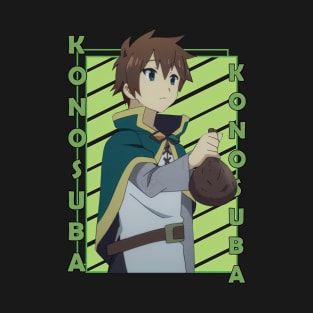 Kazuma Satou Kono Subarashii Sekai ni Shukufuku wo Color Stripe T-Shirt