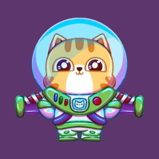 Space Ranger Astronaut Kitty Cat T-Shirt