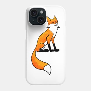 Cute, Smiling Fox without a background Phone Case