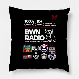 Bwn Radio Through the Years design Pillow