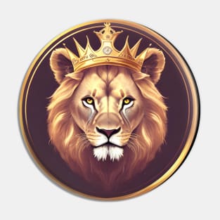 Regal Lion with Crown no.15 Pin