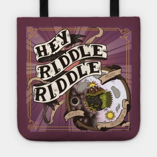 Hey Riddle Riddle logo Tote