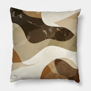 Earthy Abstract Modern Pillow