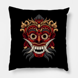 Indonesian Mask 1.1 Pillow